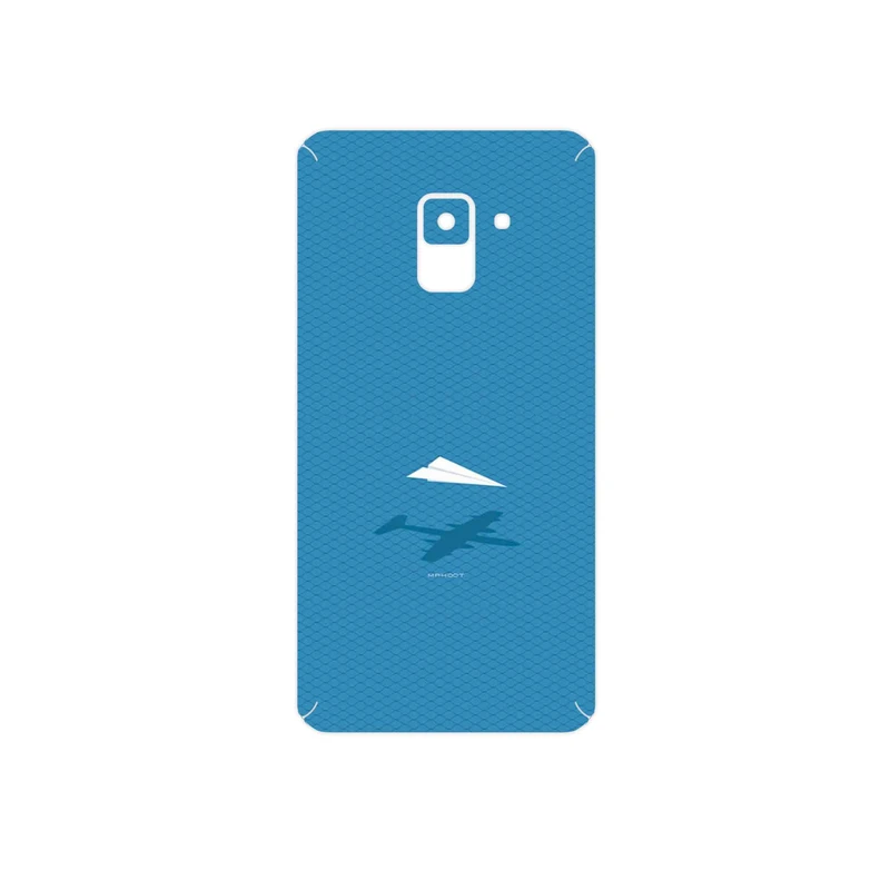 برچسب پوششی ماهوت مدل Minimal Paper Airplane مناسب برای گوشی موبایل سامسونگ Galaxy A8 2018