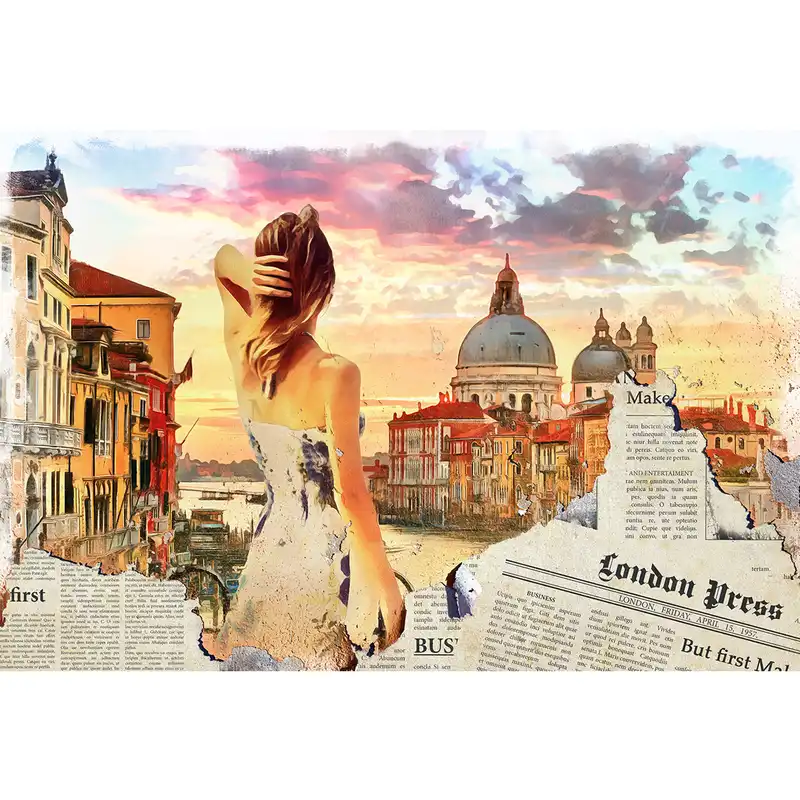 پوستر دیواری طرح توریست و روزنامه کد 1103