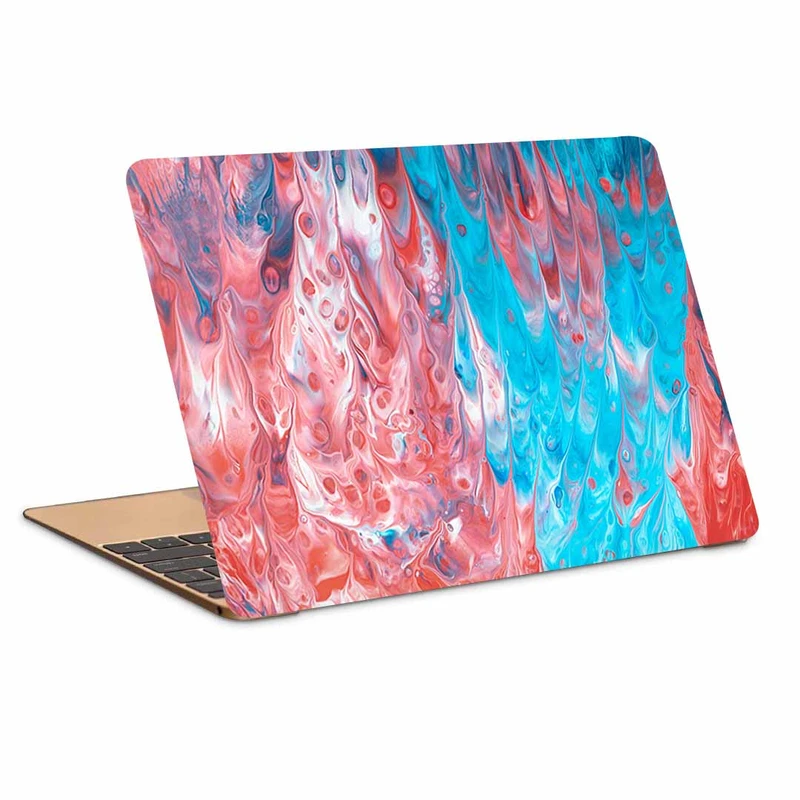 استیکر لپ تاپ طرح paint drips blue کد N-452 مناسب برای لپ تاپ 15.6 اینچ