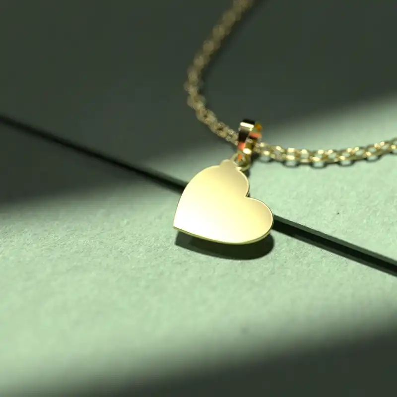 گردنبند طلا 18 عیار زنانه مدوپد مدل قلب کد JJ1088