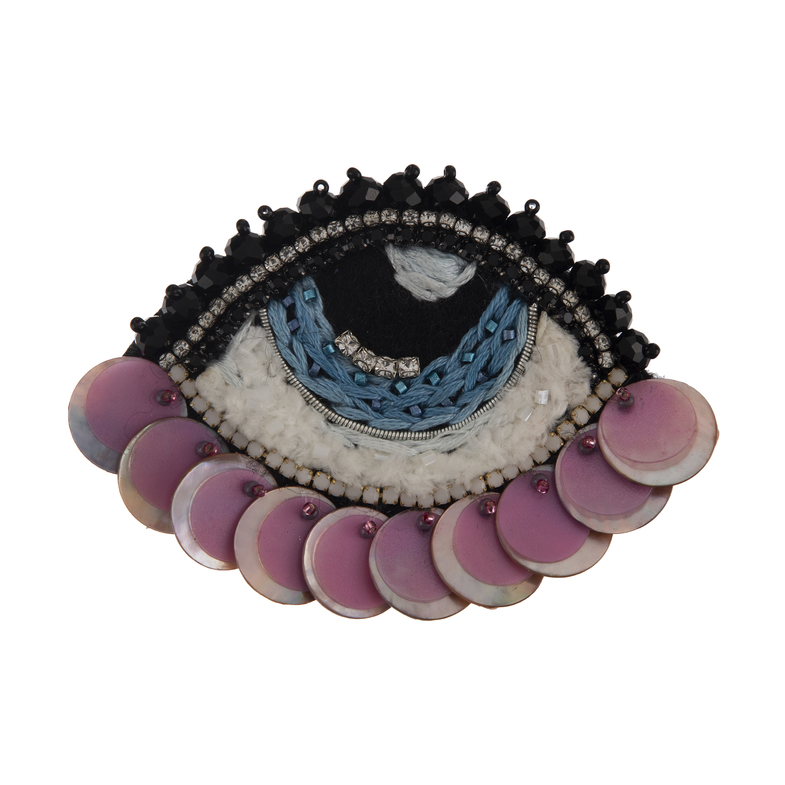 گل سینه طرح چشم کد br5