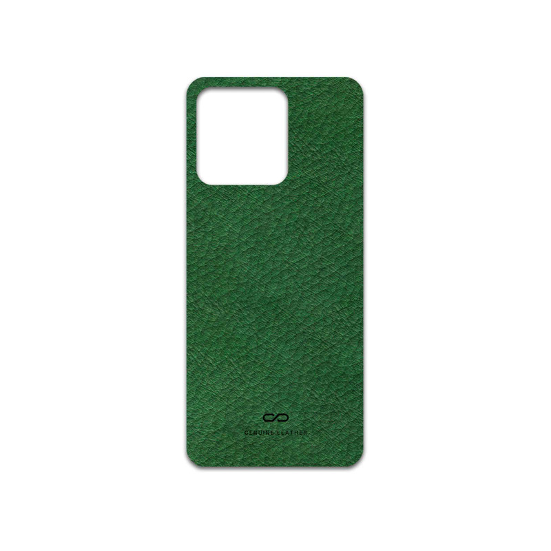 برچسب پوششی ماهوت مدل Green-Leather مناسب برای گوشی موبایل ریلمی C53