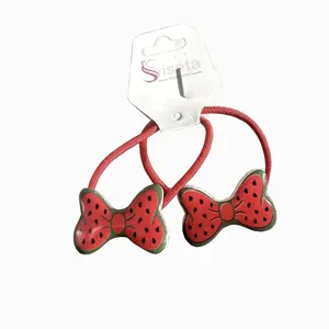 کش مو زنانه مدل هندوانه یلدایی بسته دو عددی