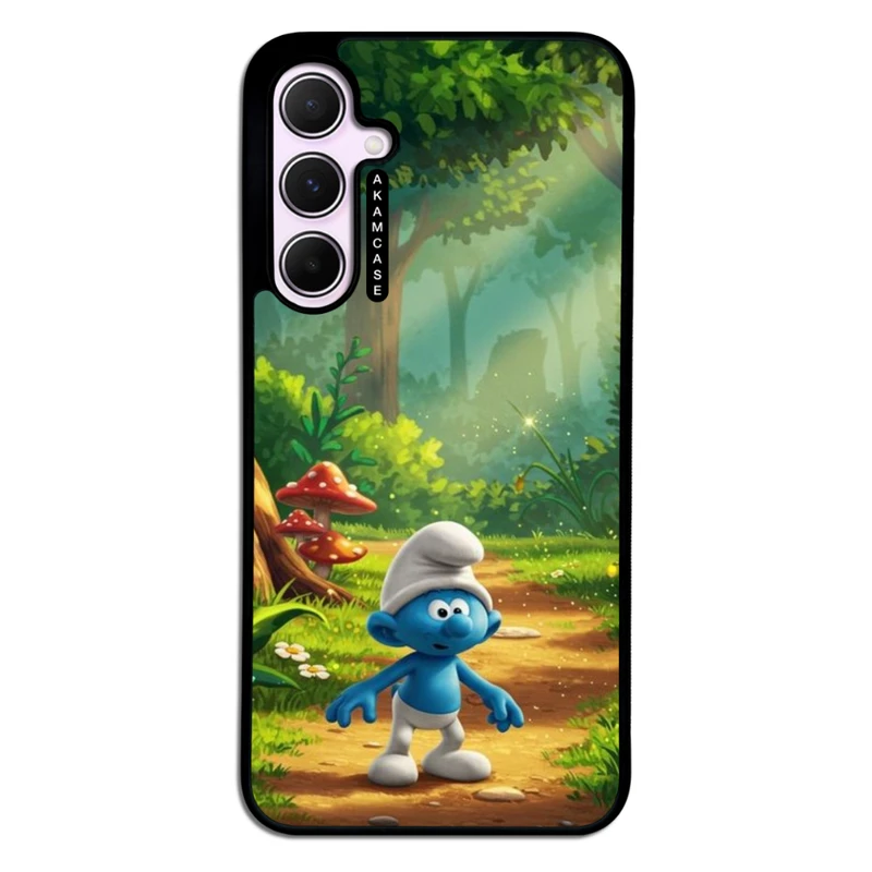 کاور آکام مدل AMC-WSGA35-SMURFS-7 مناسب برای گوشی موبایل سامسونگ Galaxy A35