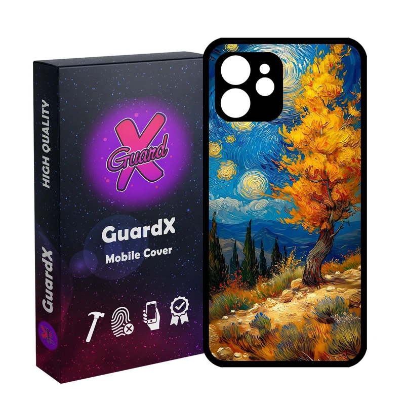 کاور گارد ایکس طرح منظره ونگوگ مدل Glass10752 مناسب برای گوشی موبایل اپل iPhone 12