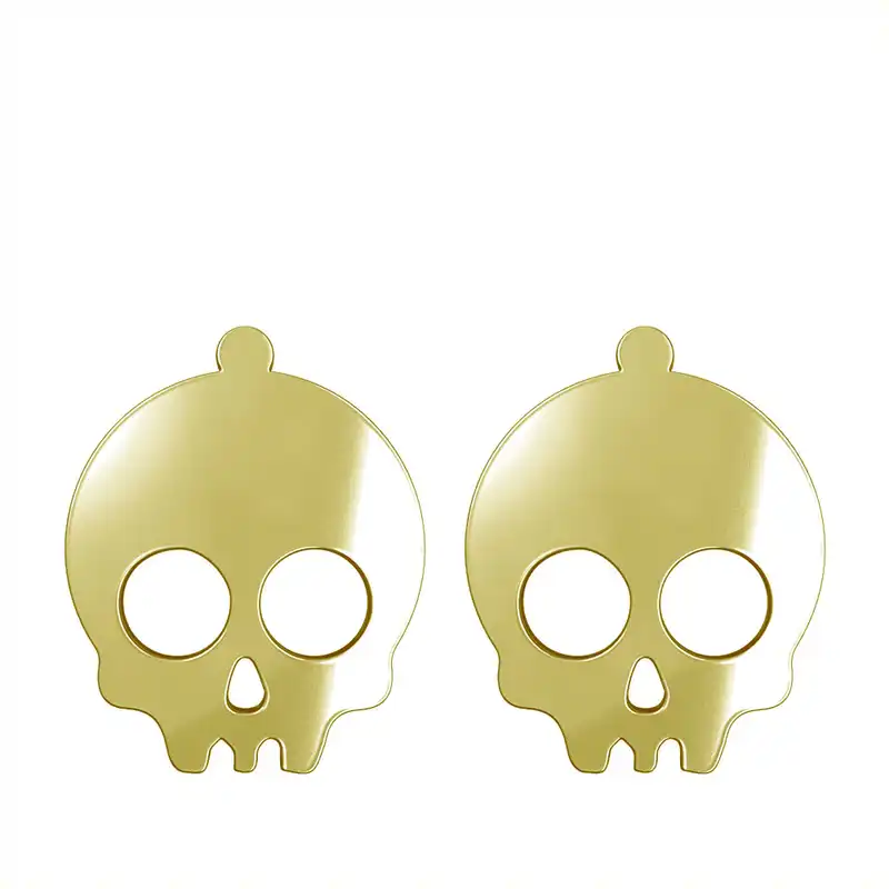 گوشواره طلا 18 عیار زنانه مدوپد مدل جمجمه کد GA1-15688