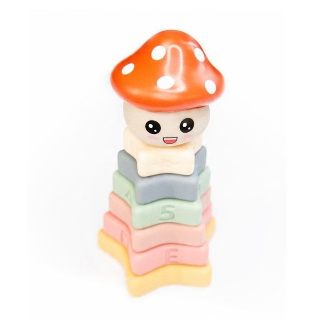 بازی آموزشی مدل Soft Jenga طرح برج هوش قارچی کد 1088
