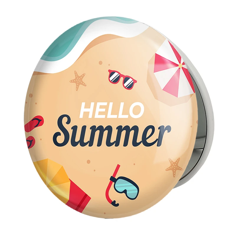 آینه جیبی خندالو طرح تابستان مدل تاشو کد 29591