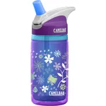 قمقمه کودک کمل بک مدل Eddy Kids Insulated Purple Flowers ظرفیت 0.4 لیتر