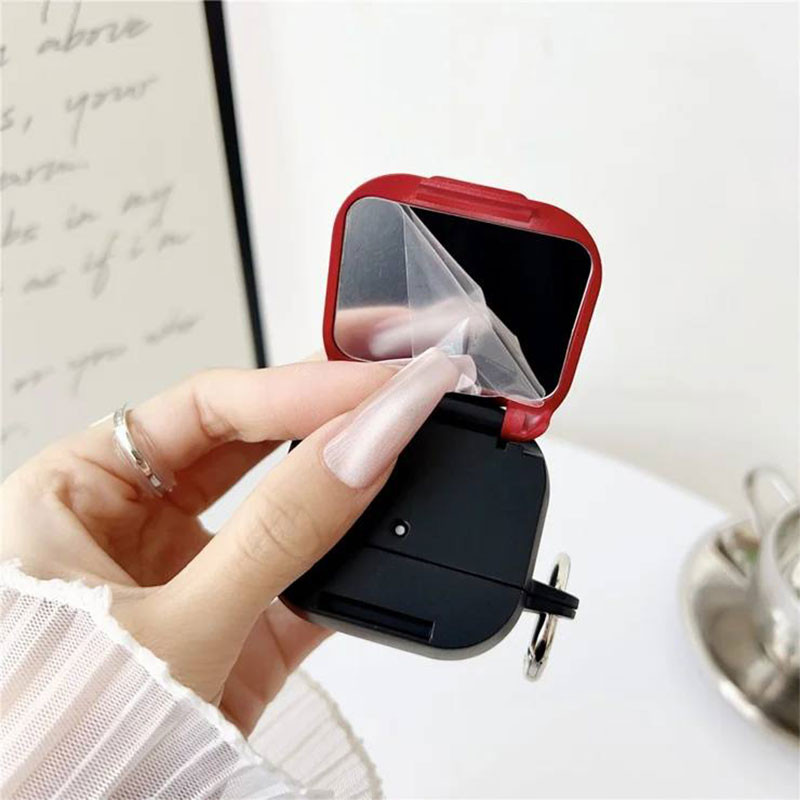 کاور مسیر مدل Makeup Mirror مناسب برای کیس Airpods 4 به همراه آویز