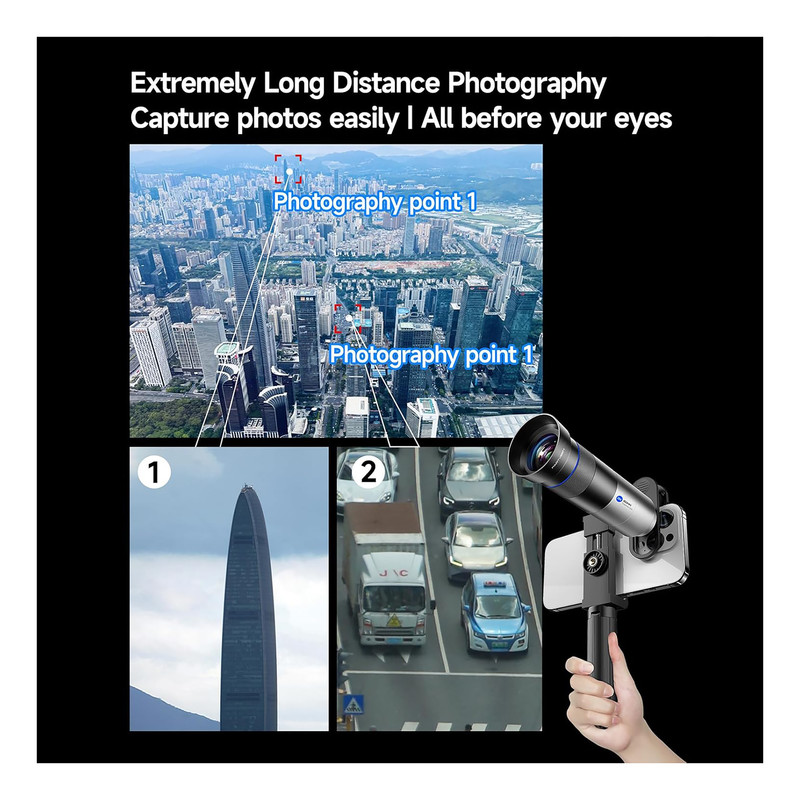 لنز دوربین مارتویسن مدل TELEPHOTO LENS 450MM 28X مخصوص دوربین شرکت  پاناسونیک، سامسونگ، سونی