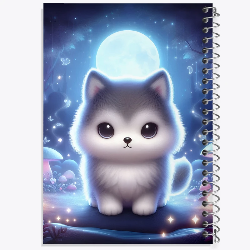 دفتر شطرنجی 50 برگ خندالو طرح سگ کیوت کد F5471