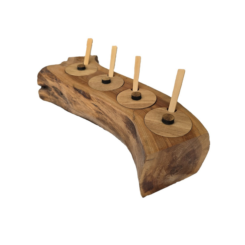 جای ادویه 4 پارچه مدل روستیک کد K44 به همراه استند