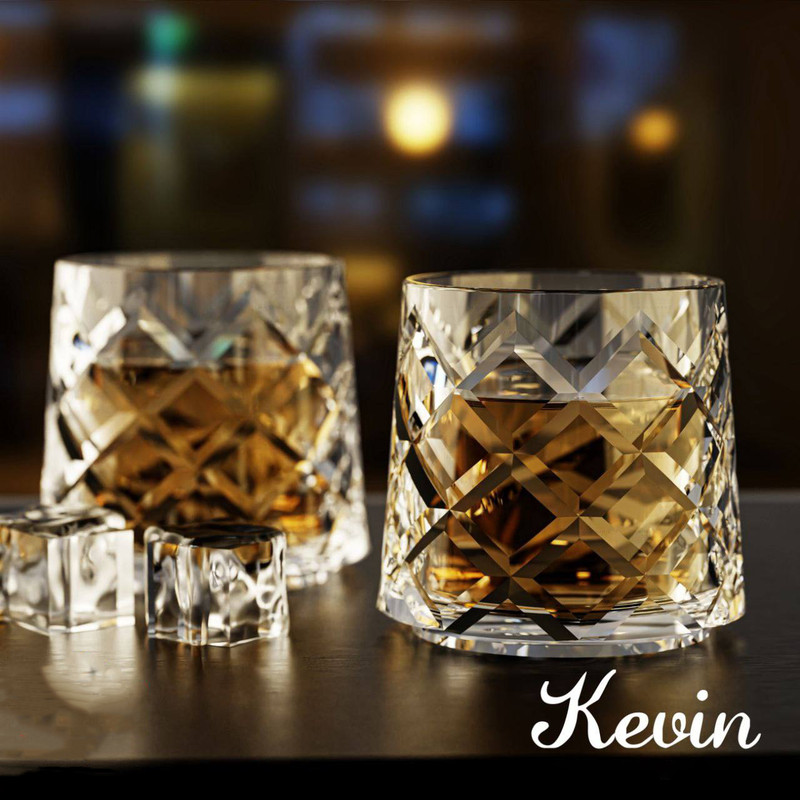 لیوان شیشه و بلور اصفهان مدل Kevin بسته 6 عددی