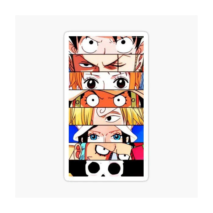 استیکر لپ تاپ و موبایل گوفی طرح انیمه وان پیس مدل چشم
