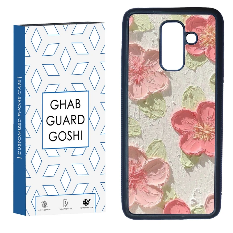 کاور قاب گارد گوشی طرح گل کد TPU-282 مناسب برای گوشی موبایل سامسونگ Galaxy A6 Plus