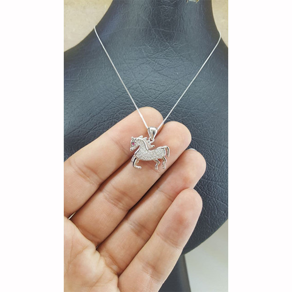 گردنبند دخترانه مدل اسب تک شاخ کد 1 گردنبند دخترانه مدل اسب تک شاخ کد 1