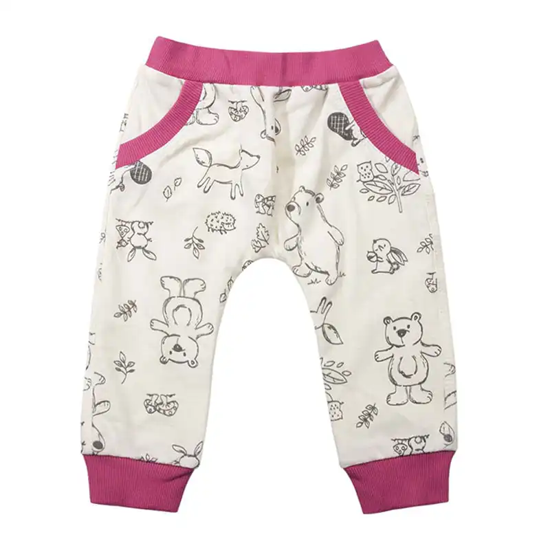 ست 3 تکه لباس نوزادی آدمک مدل طرح روباه و خرگوش رنگ سرخابی