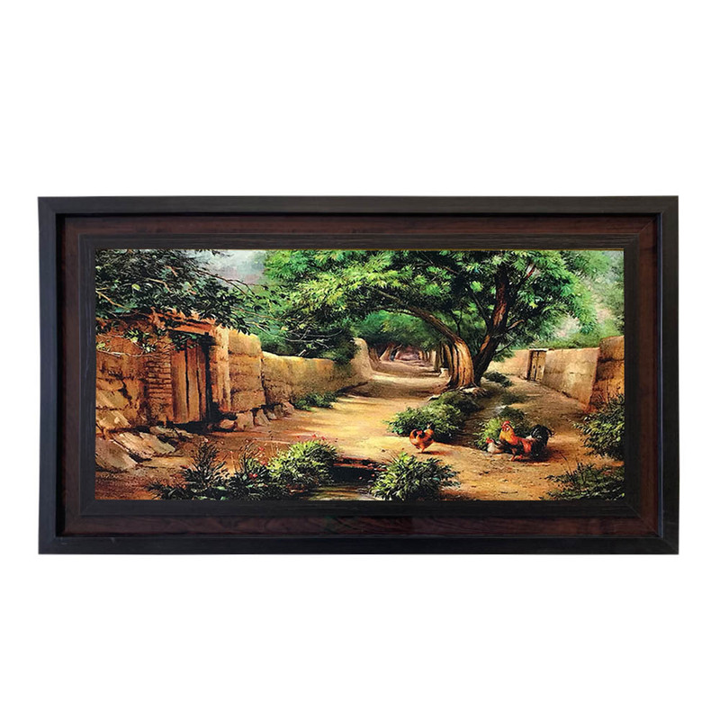 تابلو فرش ماشینی مدل کوچه باغ کد 8797 تابلو فرش ماشینی مدل کوچه باغ کد 8797