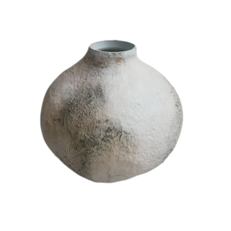 گلدان دستساز مدل پاپیه ماشه طرح پتینه