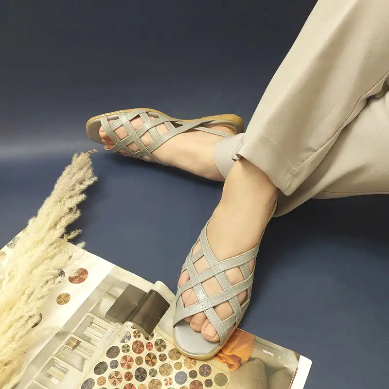 صندل زنانه مدل بهار کد BAH-GRA