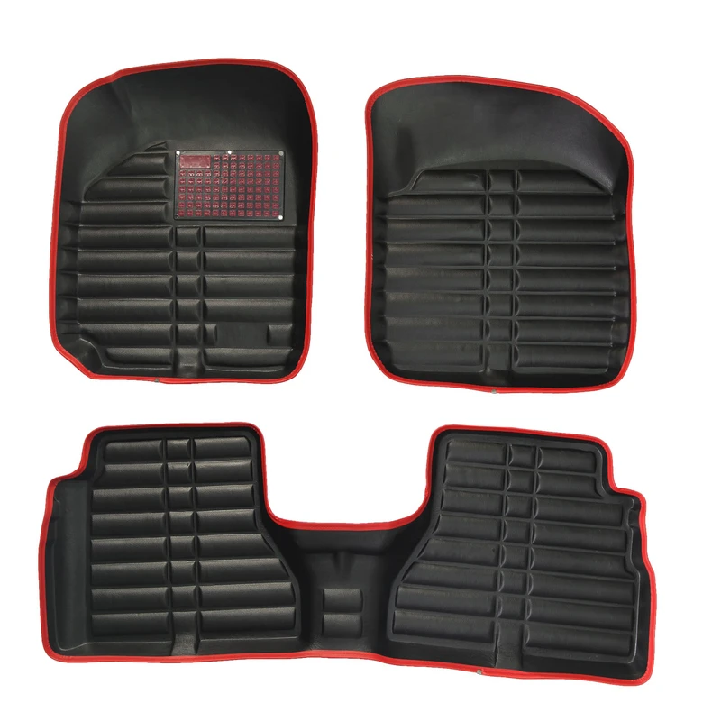 کفپوش سه بعدی خودرو مدل نواررنگی مناسب برای پراید