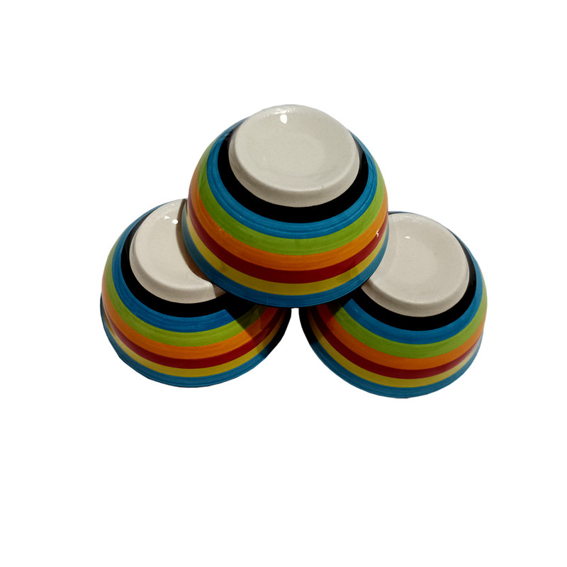 کاسه مدل ماست خوری رنگین کمان کد sd 002 بسته 3 عددی