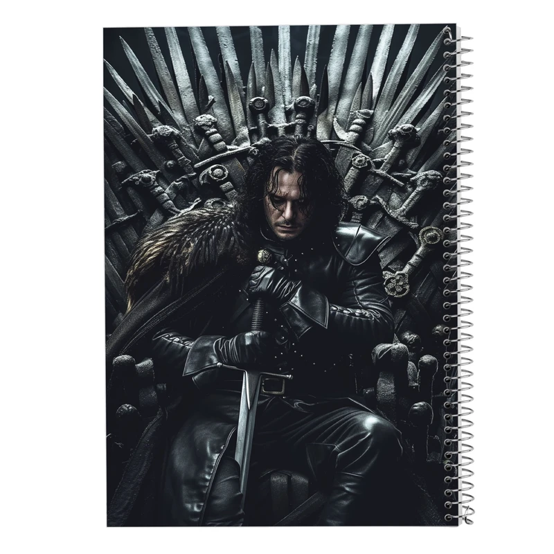 دفتر ژورنال نویسی 50 برگ مدوپد مدل نقطه ای طرح بازی تاج و تخت GOT کد DF14325