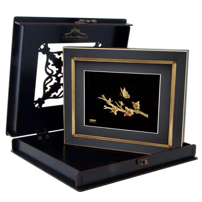 تابلو طلاکوب زرین هنر ایران مدل بهار جدید