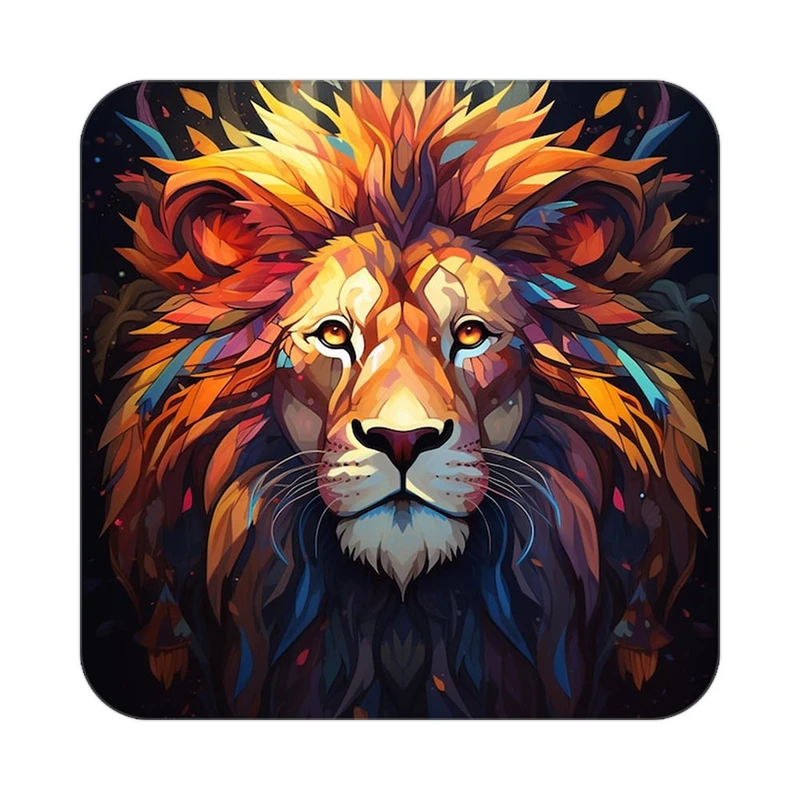 زیر لیوانی کاکتی طرح شیر مدل mp23583