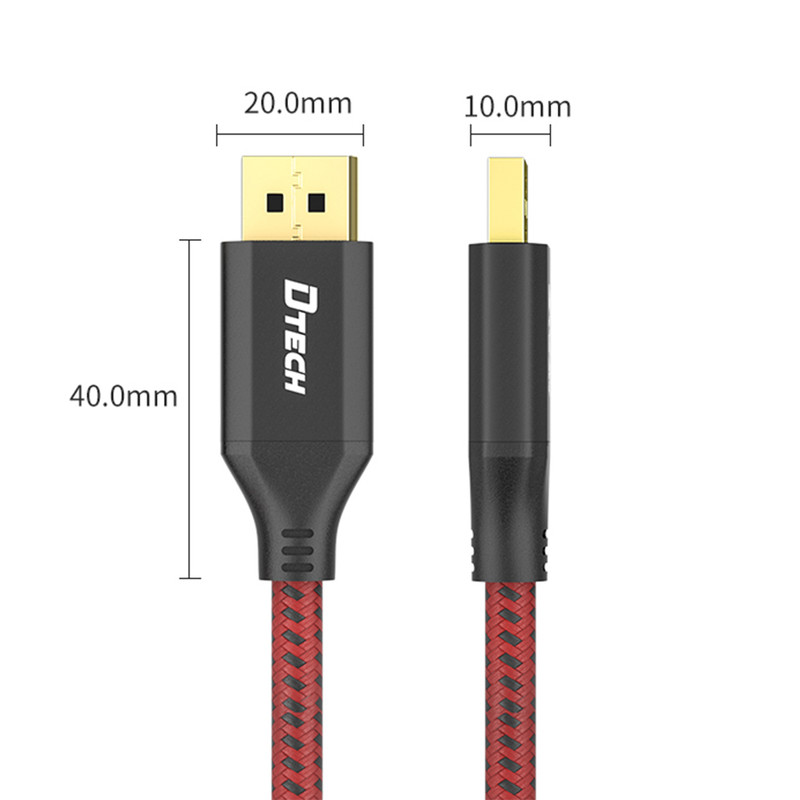 کابل Display Port دیتک مدل H205 طول 2 متر 1