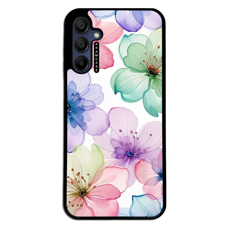 کاور آکام مدل AMC-WSGA15-FLOWERS-34 مناسب برای گوشی موبایل سامسونگ Galaxy A15