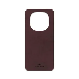 MAHOOT Matte-Dark-Brown-Leather Cover Sticker for Xiaomi Redmi Note 14 Pro 5G