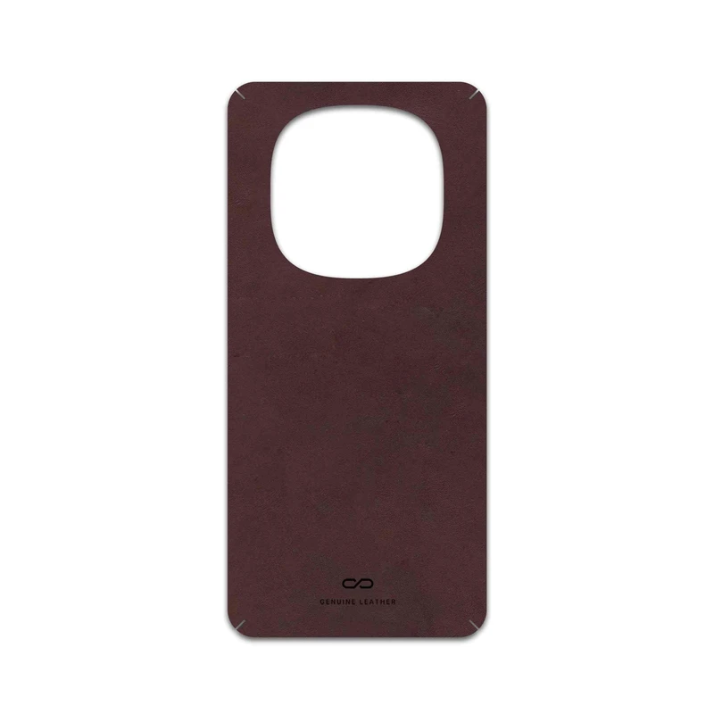 برچسب پوششی ماهوت مدل Matte-Dark-Brown-Leather مناسب برای گوشی موبایل شیائومی Redmi Note 14 Pro 5G