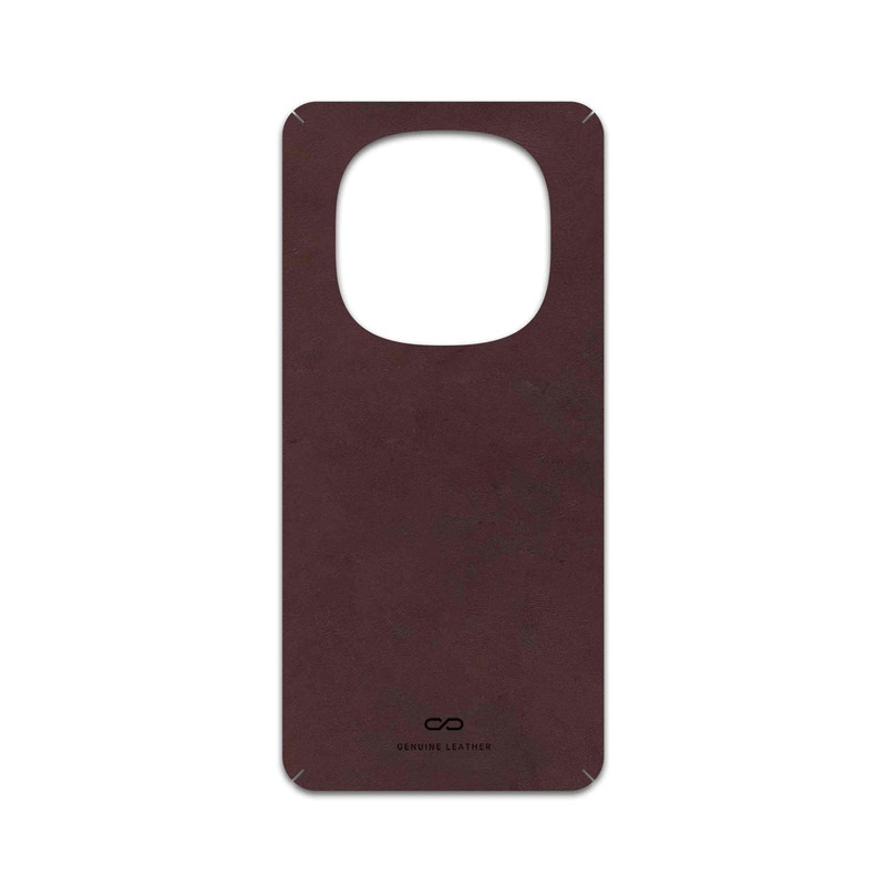 برچسب پوششی ماهوت مدل Matte-Dark-Brown-Leather مناسب برای گوشی موبایل شیائومی Redmi Note 14 Pro 5G