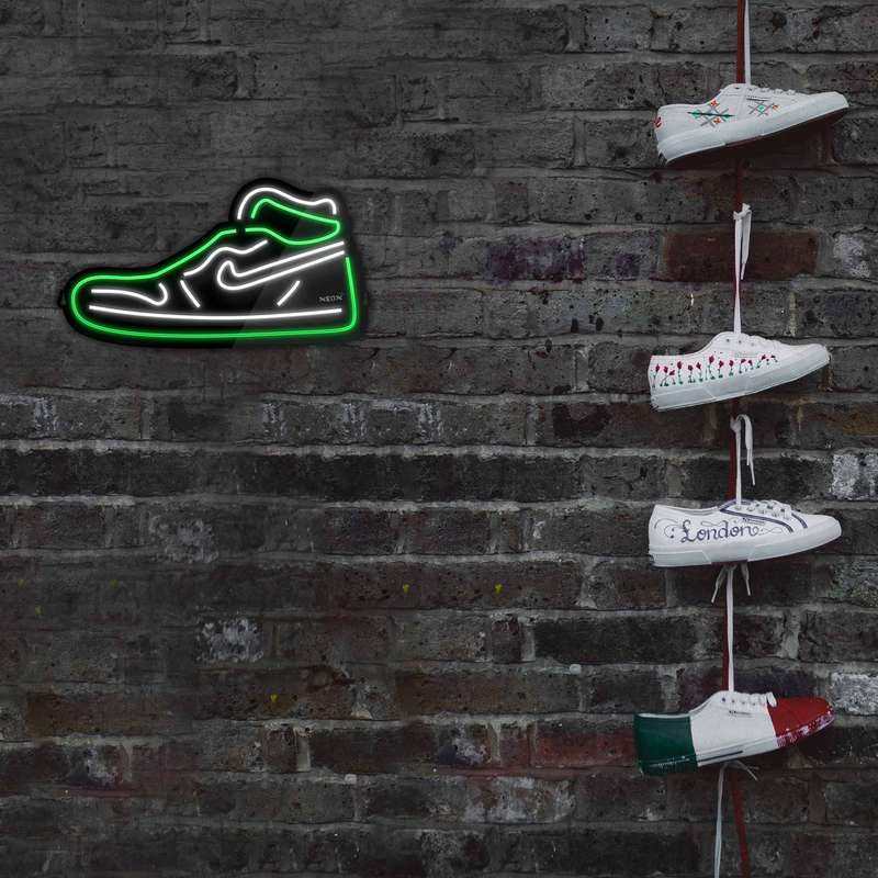 چراغ دیواری نئون دیزاین مدل Shoes-BL_GR