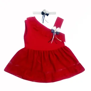 ست پیراهن و هدبند نوزادی مدل پرنسس کوچولو کد 000989