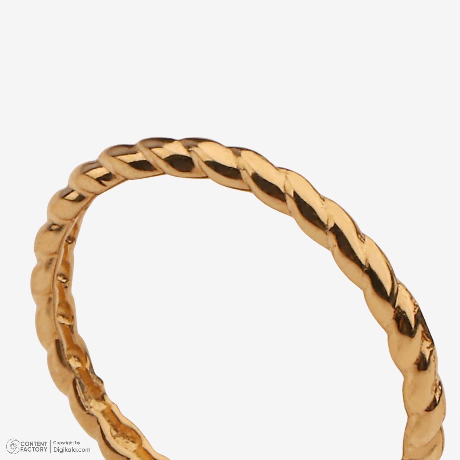 انگشتر طلا 18 عیار زنانه حافا گلد مدل r010 سایز 53 -  - 4