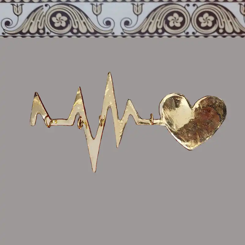 جاکلیدی برنجی مدل قلب