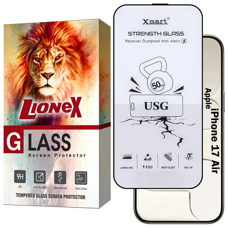 محافظ صفحه نمایش لایونکس مدل XMTL مناسب برای گوشی موبایل اپل iPhone 17 Air