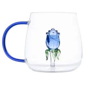 لیوان مدل پیرکس گل دار کد 1369n 2666 