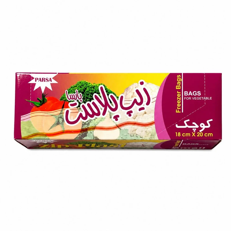 کیسه زیپ دار پارسا مدل 20 بسته 30 عددی