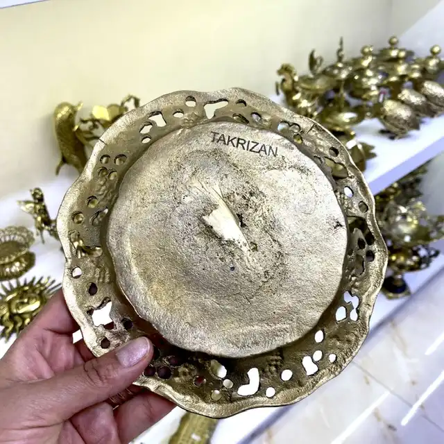 بشقاب برنجی مدل انگور102862