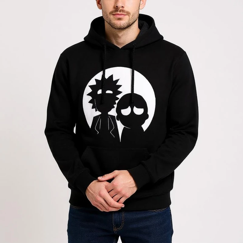 هودی مردانه طرح rik and morty کد s14