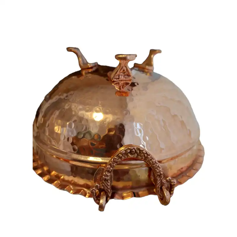 میوه خوری مسی مدل پایه دار کد 01