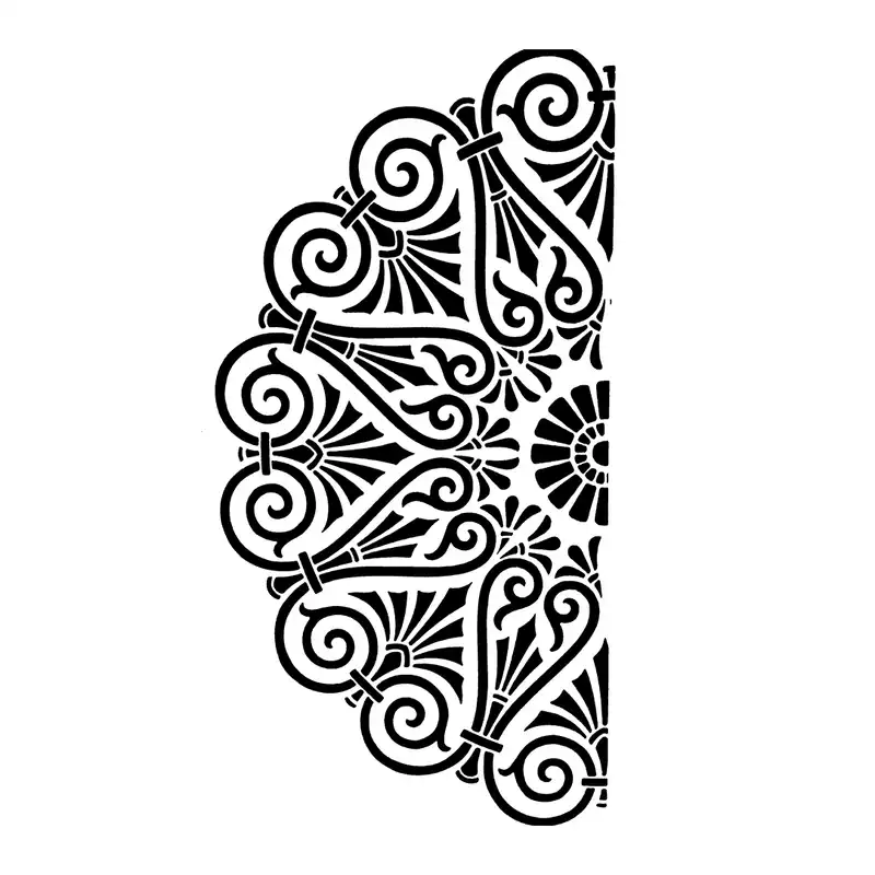 شابلون باتیس آرت طرح تذهیب کد 50-488