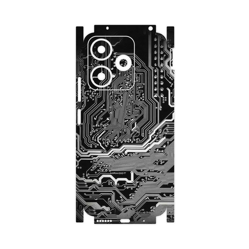 برچسب پوششی ماهوت مدل Black_Printed_Circuit_Board-FullSkin مناسب برای گوشی موبایل شیائومی Redmi 13x