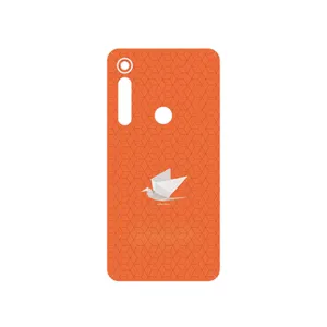 MAHOOT Minimalist origami bird Cover Sticker for Motorola One Macro