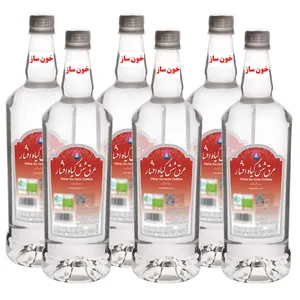 عرق شش گیاه افشار - 1 لیتر بسته 6 عددی