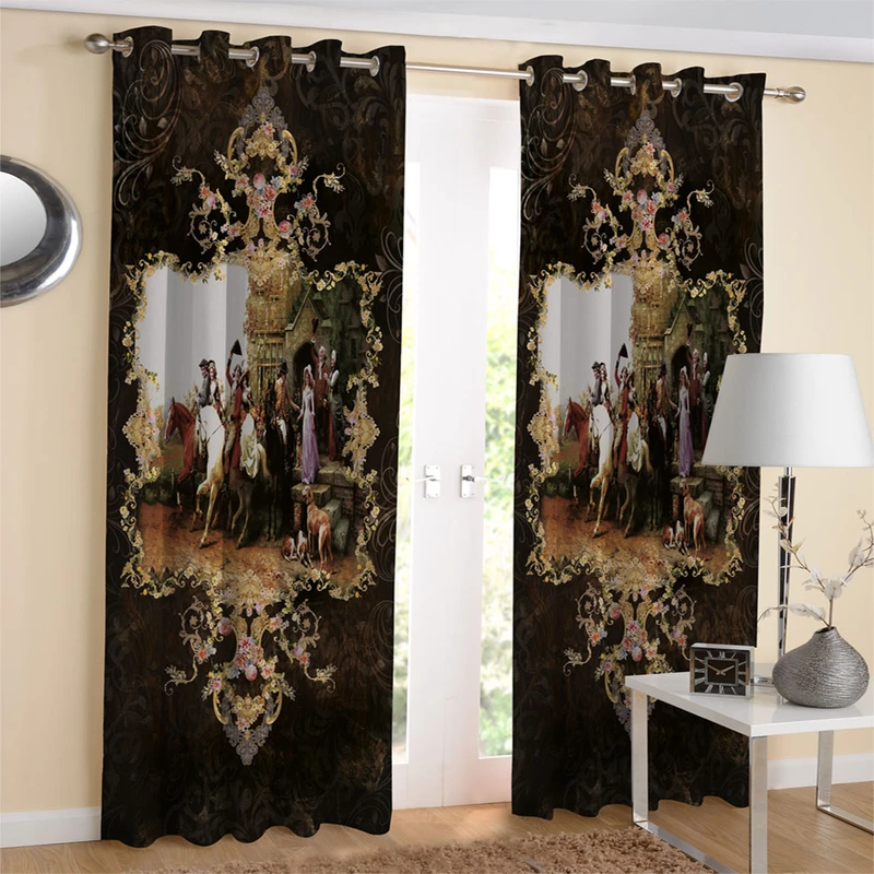 پرده مدل مخمل چاپی کد 3213 سایز 140x300 سانتی متر